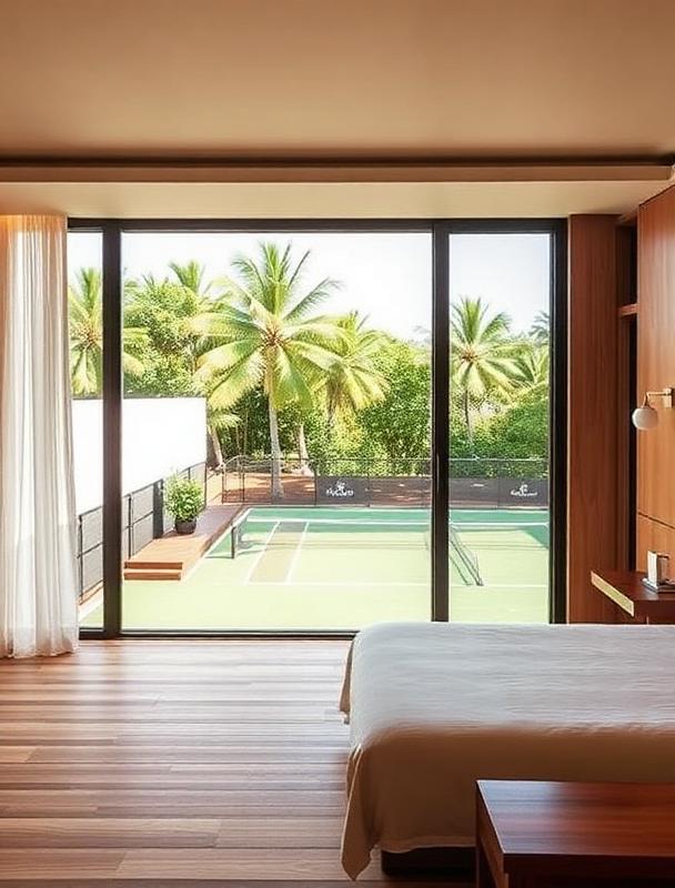 Suite at Asmara overlooking the tennis court